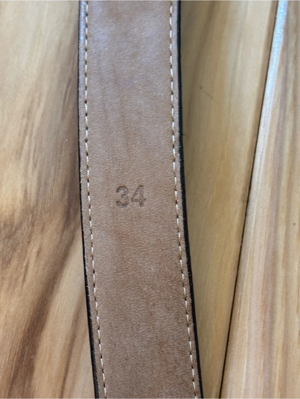 Vintage Tiffany & Co Leather Genuine Calfskin 925 Silver Hardware Belt Size 34
